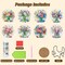 Diamond Painting Coasters Kits with Holder, Colorful Flowers Diamond Art Coasters for Adults Beginners 5D DIY Diamond Coasters, Diamond Art Painting Kits Craft Supplies